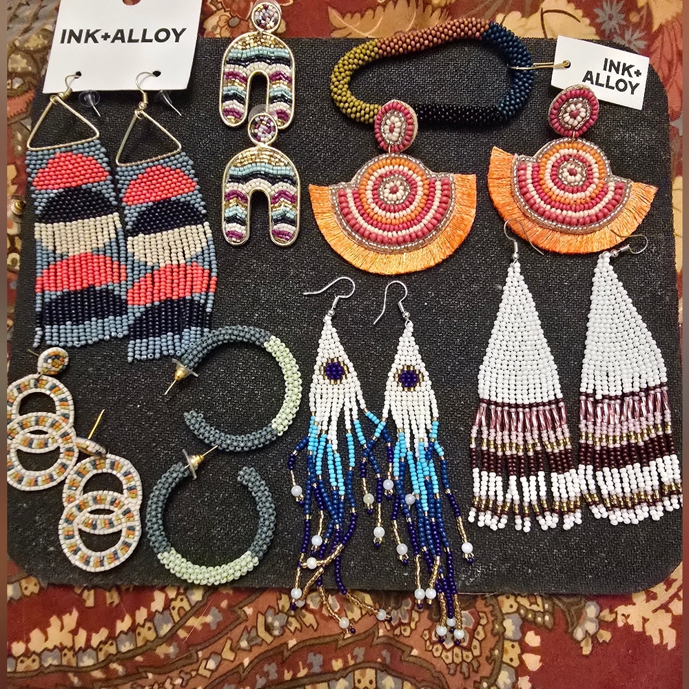 Lot of Ink and Alloy earrings
